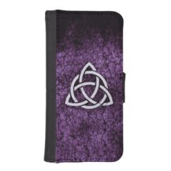 Purple Triquetra iPhone SE/5/5s Wallet Case