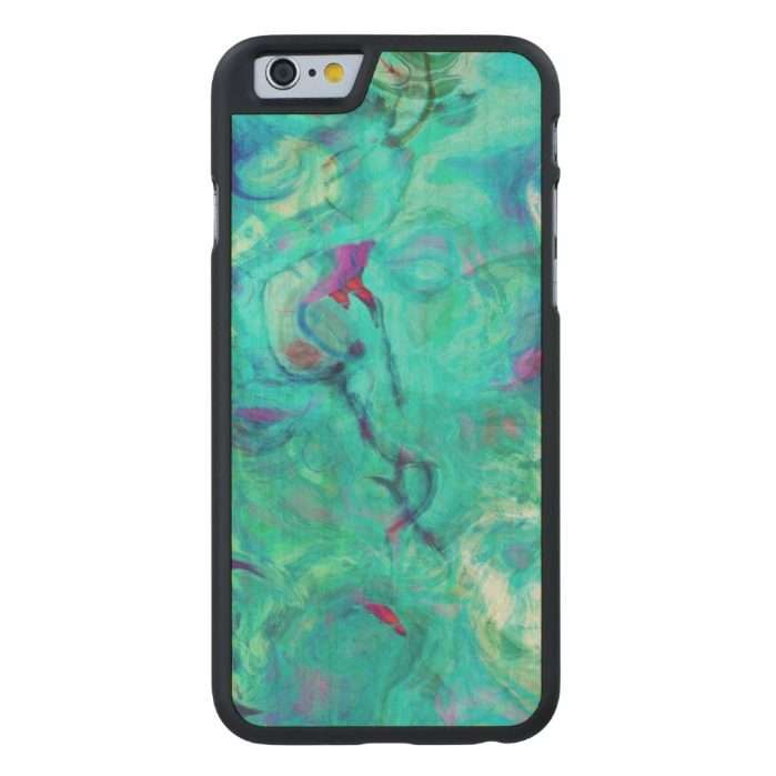 Purple Water Sprite Carved Maple iPhone 6 Slim Case