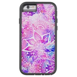 Purple blue henna boho floral mandala pattern tough xtreme iPhone 6 case