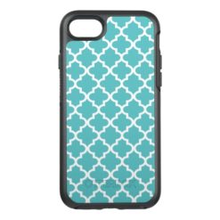 Quatrefoil Pattern | Turquoise Blue OtterBox Symmetry iPhone 7 Case