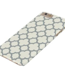 Quatrefoil iPhone 6 Plus Case in Gray