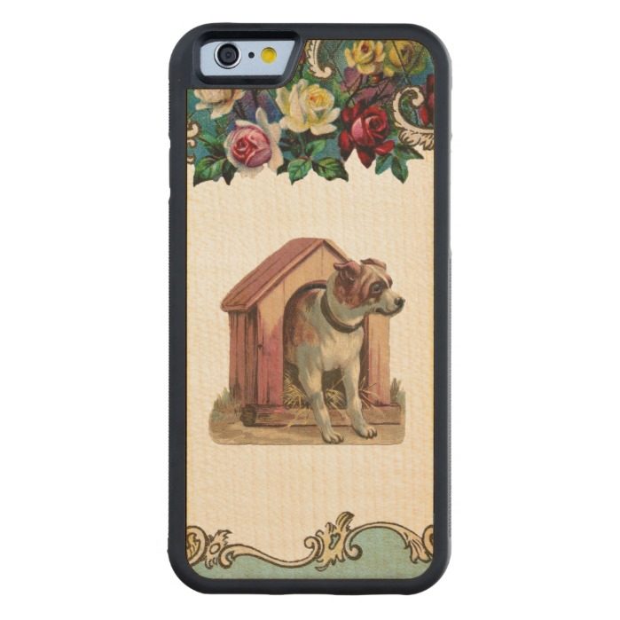 RETRO REBEL Dog House iPhone 6 Bumper Wood Case