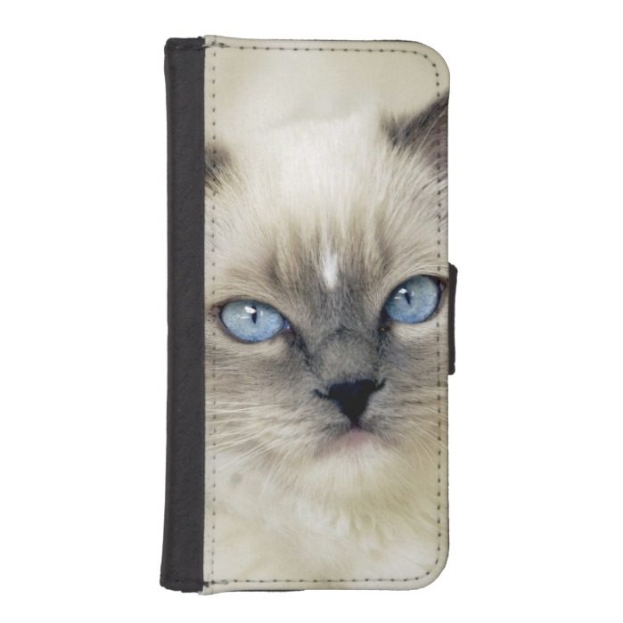 Ragdoll kitten wallet phone case for iPhone SE/5/5s