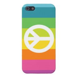 Rainbow Peace Sign iPhone SE/5/5s Case