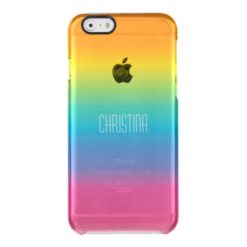 Rainbow Shade Gradient Clear iPhone 6/6S Case