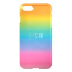 Rainbow Shade Gradient iPhone 7 Case