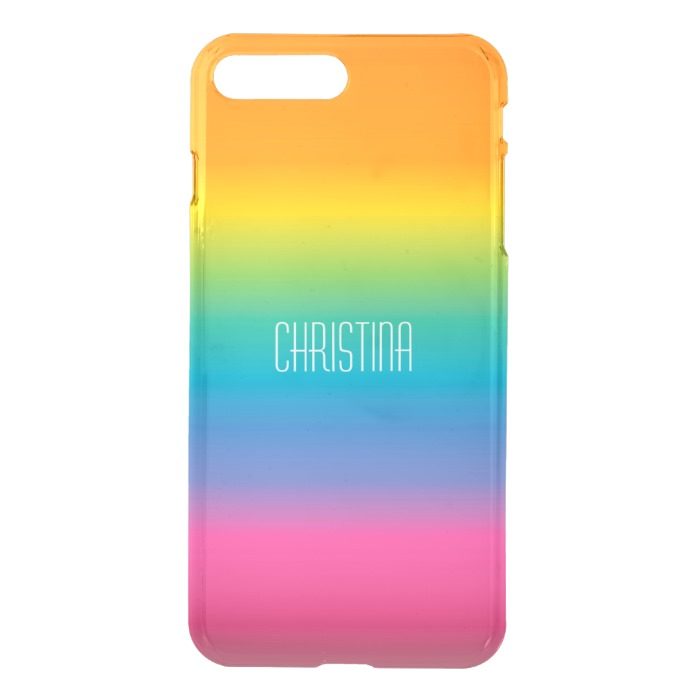 Rainbow Shade Gradient iPhone 7 Plus Case