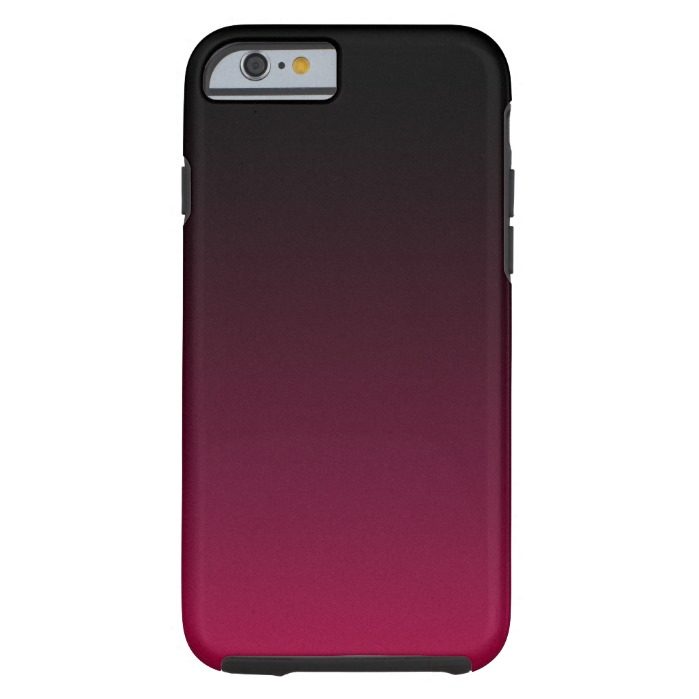Raspberry and Licorice Ombre Tough iPhone 6 Case