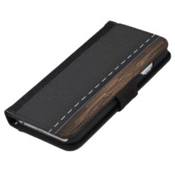 Realistic Wood and Stitched Leather Texture iPhone 6/6s Wallet Case