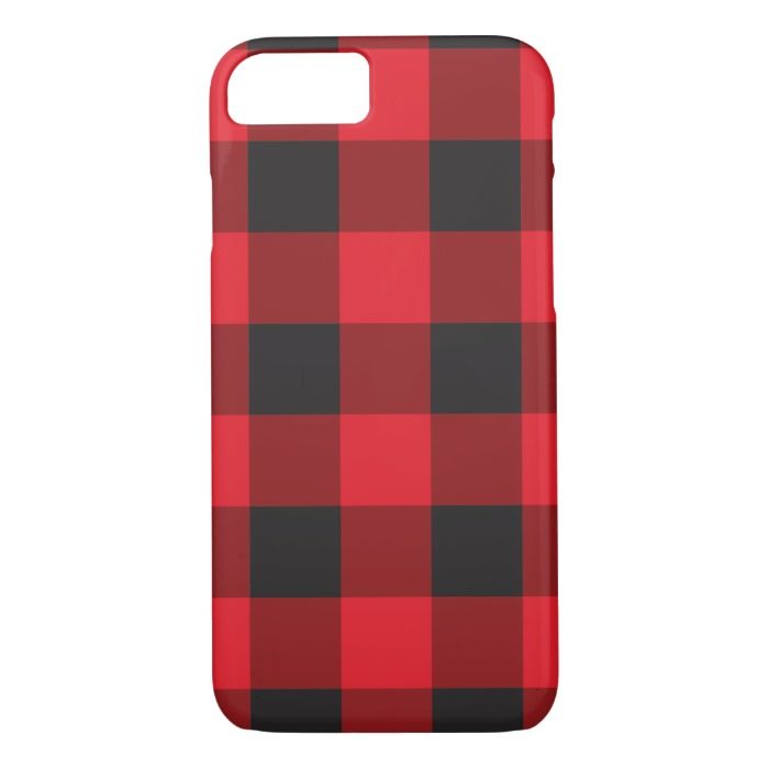 Red Buffalo Check iPhone 7 Case