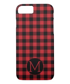 Red Buffalo Plaid iPhone Case