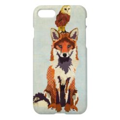 Red Fox & Owl iPhone 7 Case