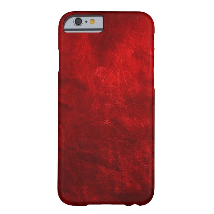 Red Leather Barely There iPhone 6 Case