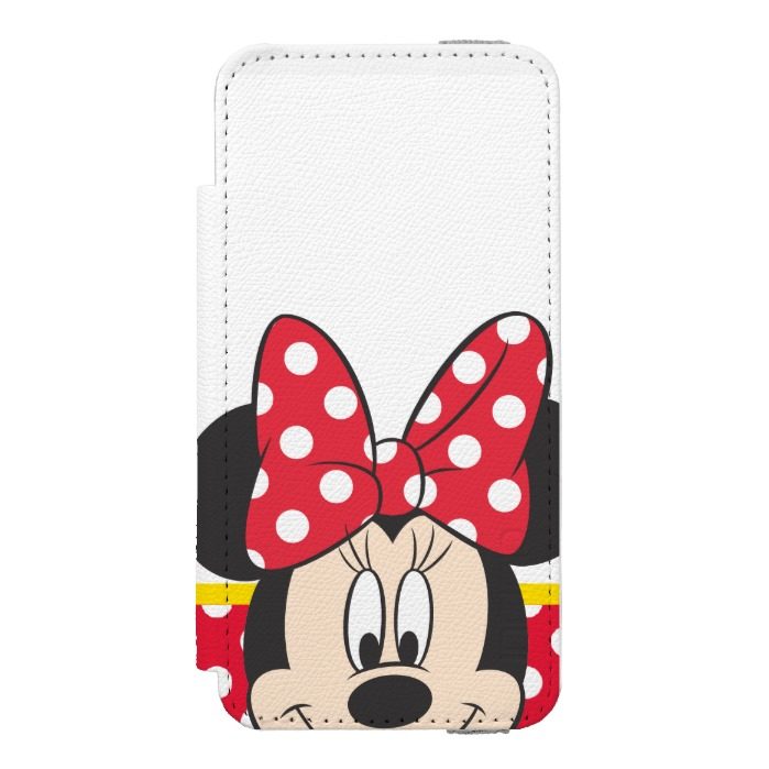 Red Minnie | Polka Dots Wallet Case For iPhone SE/5/5s