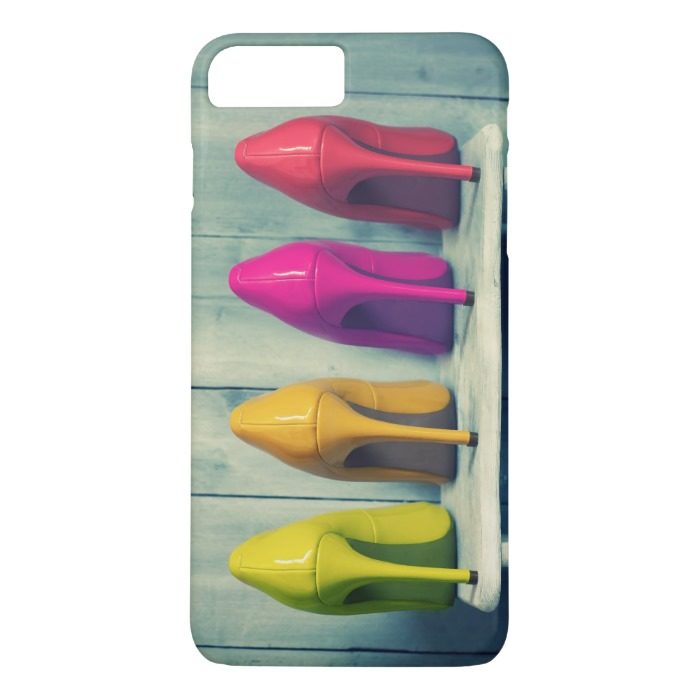 Red Pink Yellow Green Heels Photo Girly iPhone 7 Plus Case
