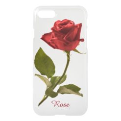: Red Rose Floral Picture iPhone 7 Case