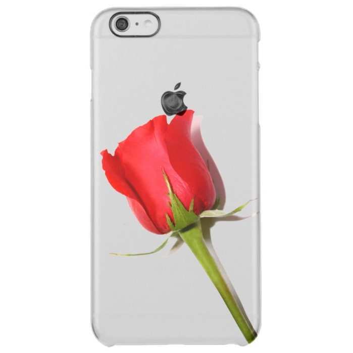 Red Rose iPhone 6 Plus Clear Case