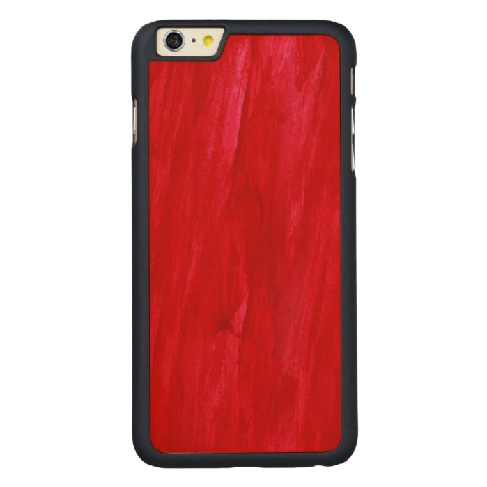 Red Seamless Background Abstract And Watercolor Carved Maple iPhone 6 Plus Slim Case