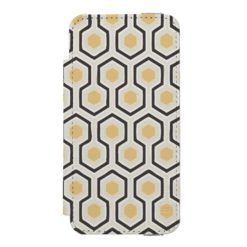Retro Honeycomb Pattern Beehive iPhone SE/5/5s Wallet Case