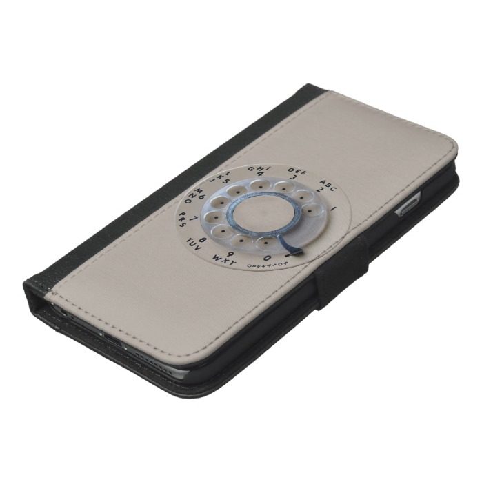 Retro Rotary Phone Dial iPhone 6/6s Plus Wallet Case