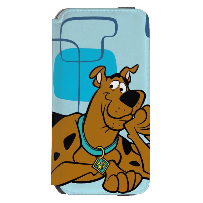 Retro Squares Scooby-Doo Lying Down iPhone 6/6s Wallet Case