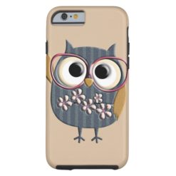 Retro Vintage Owl Tough iPhone 6 Case