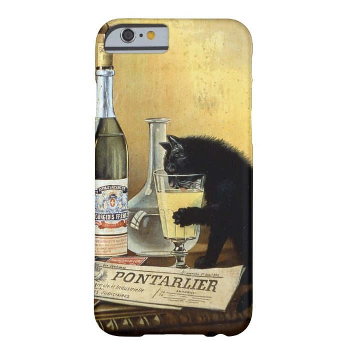 Retro french poster "absinthe bourgeois" barely there iPhone 6 case