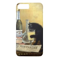 Retro french poster "absinthe bourgeois" iPhone 7 plus case