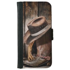 Riding Boots and Cowboy Hat iPhone 6/6s Wallet Case