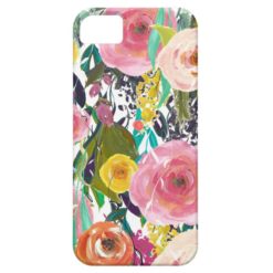 Romantic Garden Watercolor Flowers iPhone SE/5/5s Case