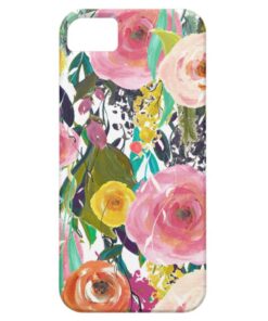 Romantic Garden Watercolor Flowers iPhone SE/5/5s Case