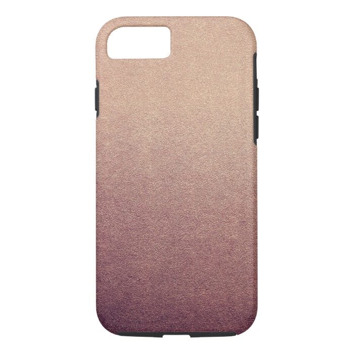 Rose Gold Glitter Sand Visual Texture Ombre Light iPhone 7 Case