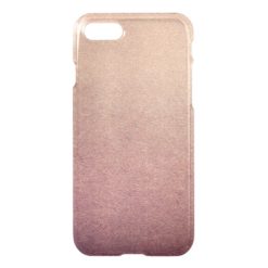 Rose Gold Ombre Glitter Sand Look Pink iPhone 7 Case