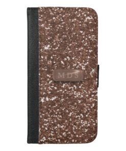 Rose Gold Sparkle Glitter iPhone Wallet Case