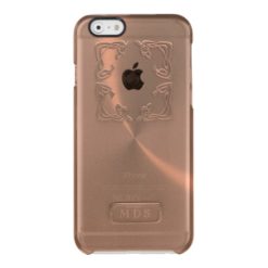 Rose Gold iPhone 6/6s Case Faux 3D Monogram