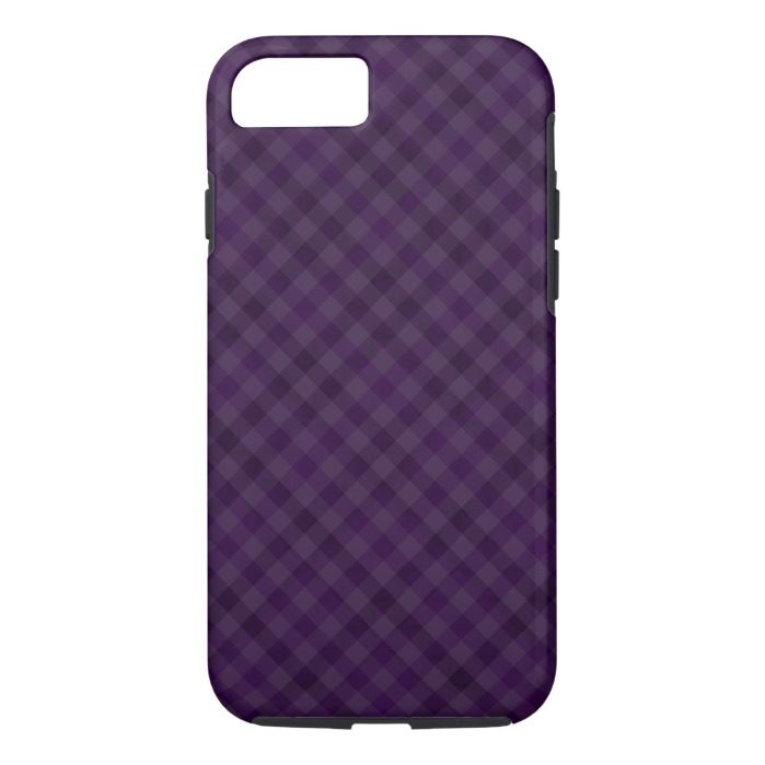 Royal Purple Plaid Custom Case