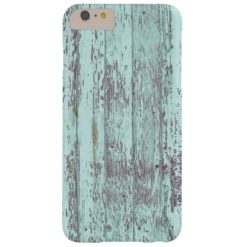 Rustic Aqua Barn Wood Barely There iPhone 6 Plus Case