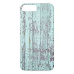 Rustic Aqua Barn Wood iPhone 7 Plus Case