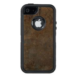 Rustic Covers Grunge Brown Leather OtterBox Defender iPhone Case