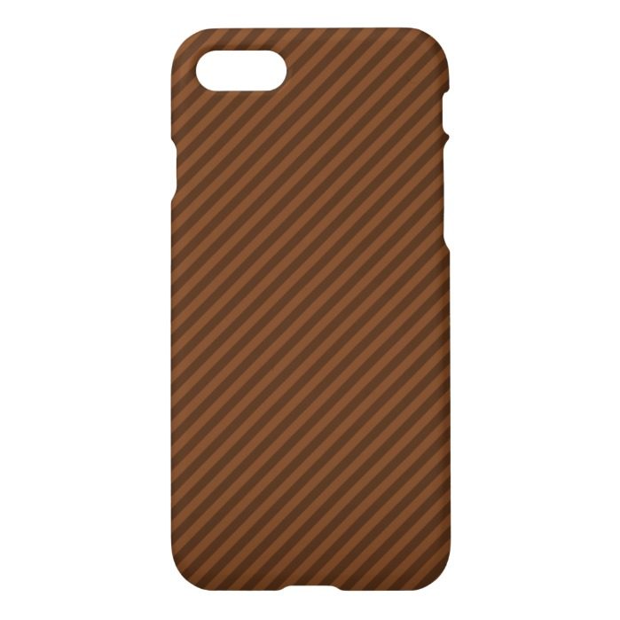 Rustic-Like Dark Brown & Lighter Brown Stripes iPhone 7 Case