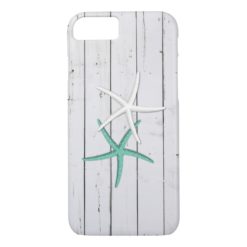 Rustic Starfish Weathered Wood iPhone 7 Case