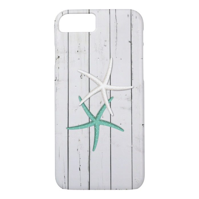 Rustic Starfish Weathered Wood iPhone 7 Case