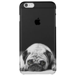 Sad Pug Clear iPhone 6 Plus Case