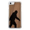 Sasquatch Silhouette on Carbon Fiber decor Carved iPhone 7 Case