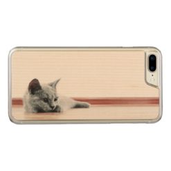Scottish Fold Cat Kitten Super Cute Carved iPhone 7 Plus Case