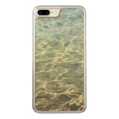 Seawater Beach Carved iPhone 7 Plus Case