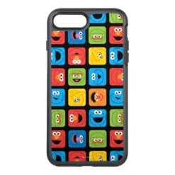 Sesame Street Cubed Faces Pattern OtterBox Symmetry iPhone 7 Plus Case