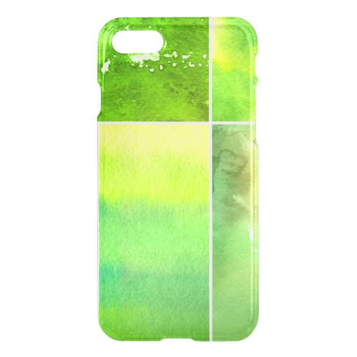Set of watercolor abstract hand painted iPhone 7 case
