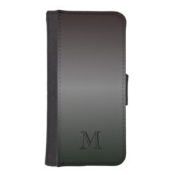 Shades Of Black Manly Monogram iPhone 5/5S Wallet