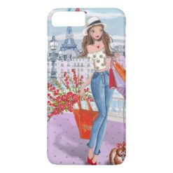 Shopping Fashion Girl Paris | Iphone 7 plus Case